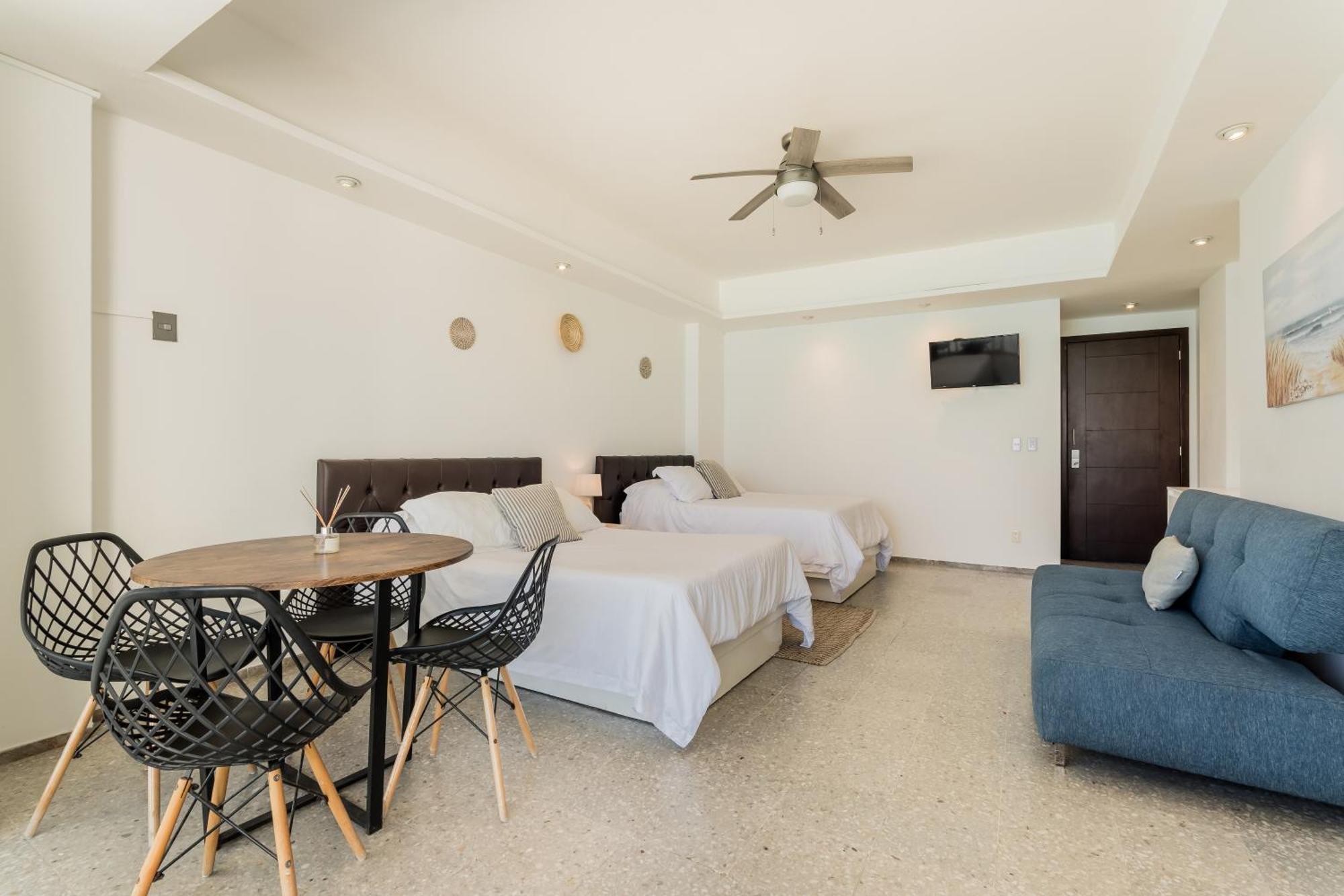 *Turquoise Escape- Beachfront Studio By Casa Paraiso* Cancún Kültér fotó