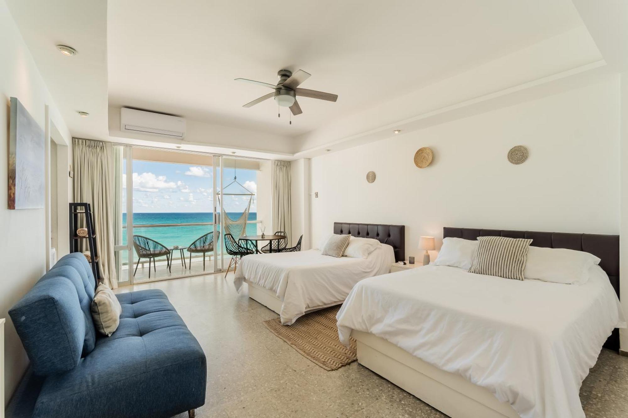 *Turquoise Escape- Beachfront Studio By Casa Paraiso* Cancún Kültér fotó